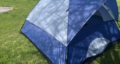 Large Campsite w/ 6-person Tent on Peaceful Mini-Farm F3