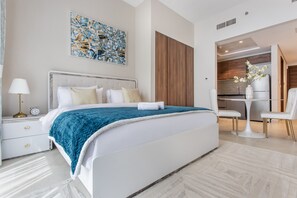 1 bedroom, in-room safe, iron/ironing board, travel crib