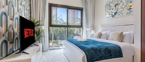 1 sovrum, värdeförvaringsskåp på rummet och strykjärn/strykbräda