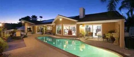 A heated pool