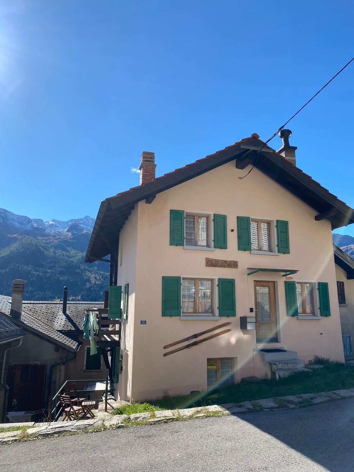 Overnatningsstedets facade