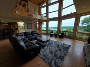 Smart TV, fireplace, table tennis, books - BREEZY & LUCKY'S: Lakeview Home & Cottage on 5 Acres! Close to Marina.   (Garfield)