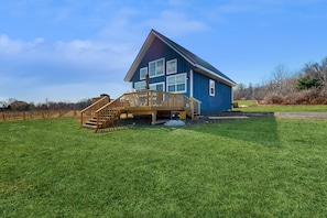 Exterior - Cottage on active vineyard with lovely views, grill, firepit, EV charger, & W/D (Keuka Park)