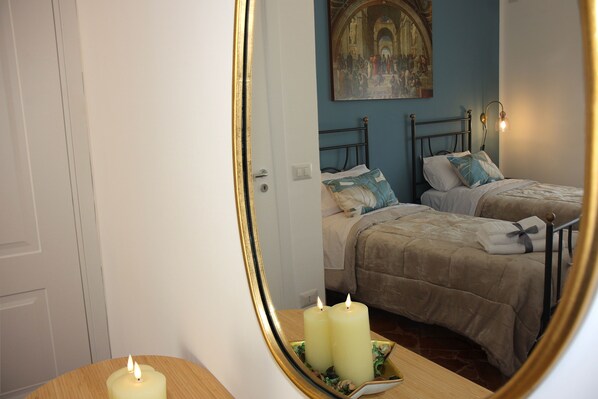 2 chambres, lit parapluie, Wi-Fi gratuit, draps fournis