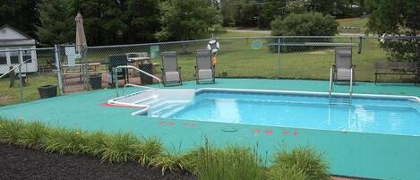 A heated pool