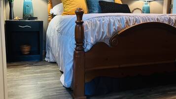 1 slaapkamer, een strijkplank/strijkijzer, wifi, beddengoed