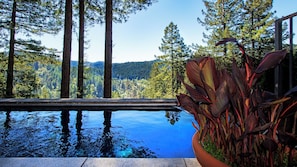 Piscine extérieure, piscine chauffée