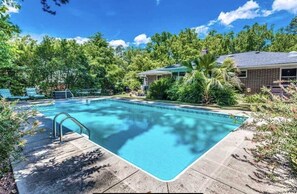 A heated pool