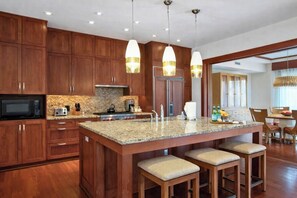 Fridge, microwave, oven, dishwasher - The Resort at Kapalua Bay |  Free Rental Car | KBM Resorts | Hale Mala at Montage Kapalua Bay, Oceanfront Property | Single Unit, 3 Bedrooms | MON ML-848 (Lahaina)