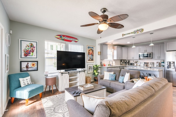 Galveston Vacation Rental | 3BR | 2.5BA | 1,826 Sq Ft | Stairs Required