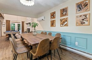 Dining - Brand New Poconos Retreat! Hot Tub. Game Room. (East Stroudsburg)