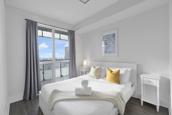 1 soverom, strykejern/-brett, wi-fi (inkludert) og sengetøy