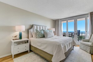 2 bedrooms, iron/ironing board, WiFi, bed sheets - Oceanfront Views in Every Room | Totally Remodeled Shipwatch | Balcony Overlooking Pool and Beach (Fernandina Beach)