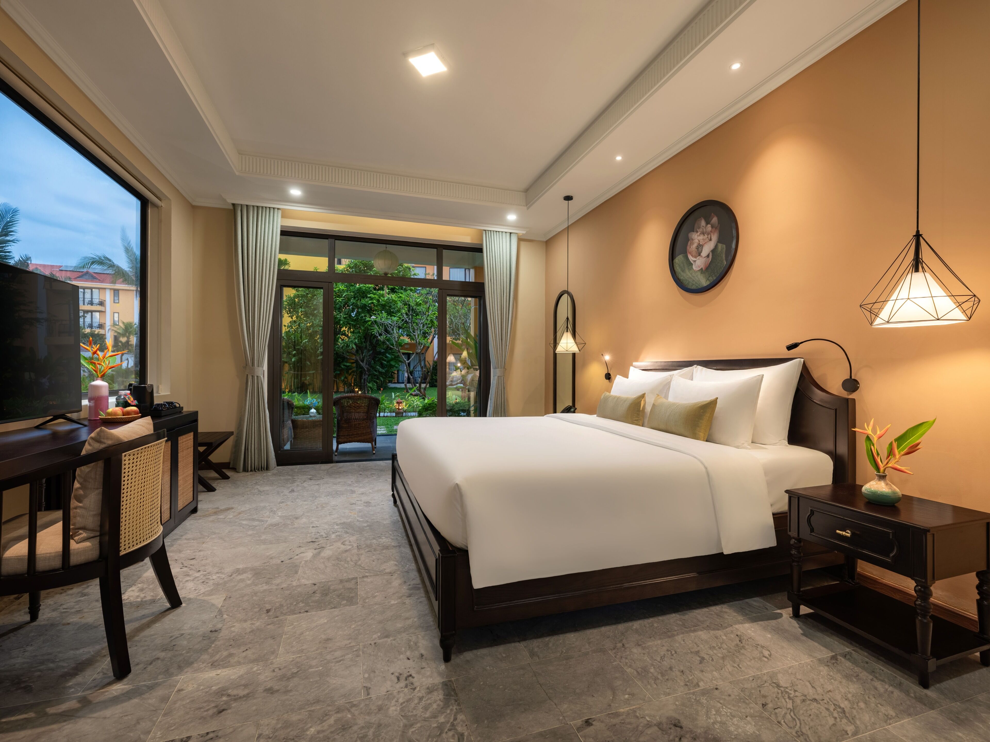 ดีลักซ์วิลล่า, 1 ห้องนอน, วิวสวน | ตู้นิรภัยในห้องพัก, ผ้าม่านกันแสง, ห้องเก็บเสียง, เตารีด/โต๊ะรีดผ้า