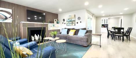 Smart TV, foosball, books, printers