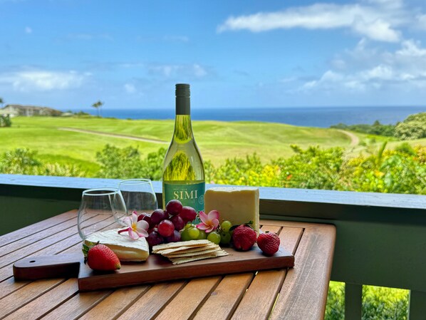 屋外ダイニングエリア