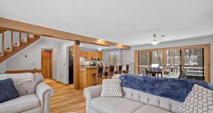 Spacious home near outdoor rec with deck, grill, games, smart TVs, AC, & W/D