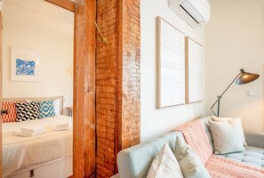 1 bedroom, desk, iron/ironing board, internet