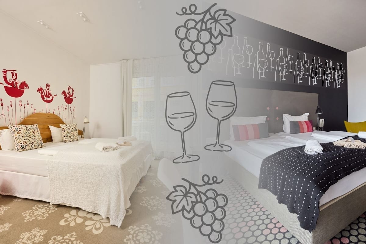 Dobbeltrom – premium | Allergitestet sengetøy, memory foam-senger, safe på rommet og skrivebord