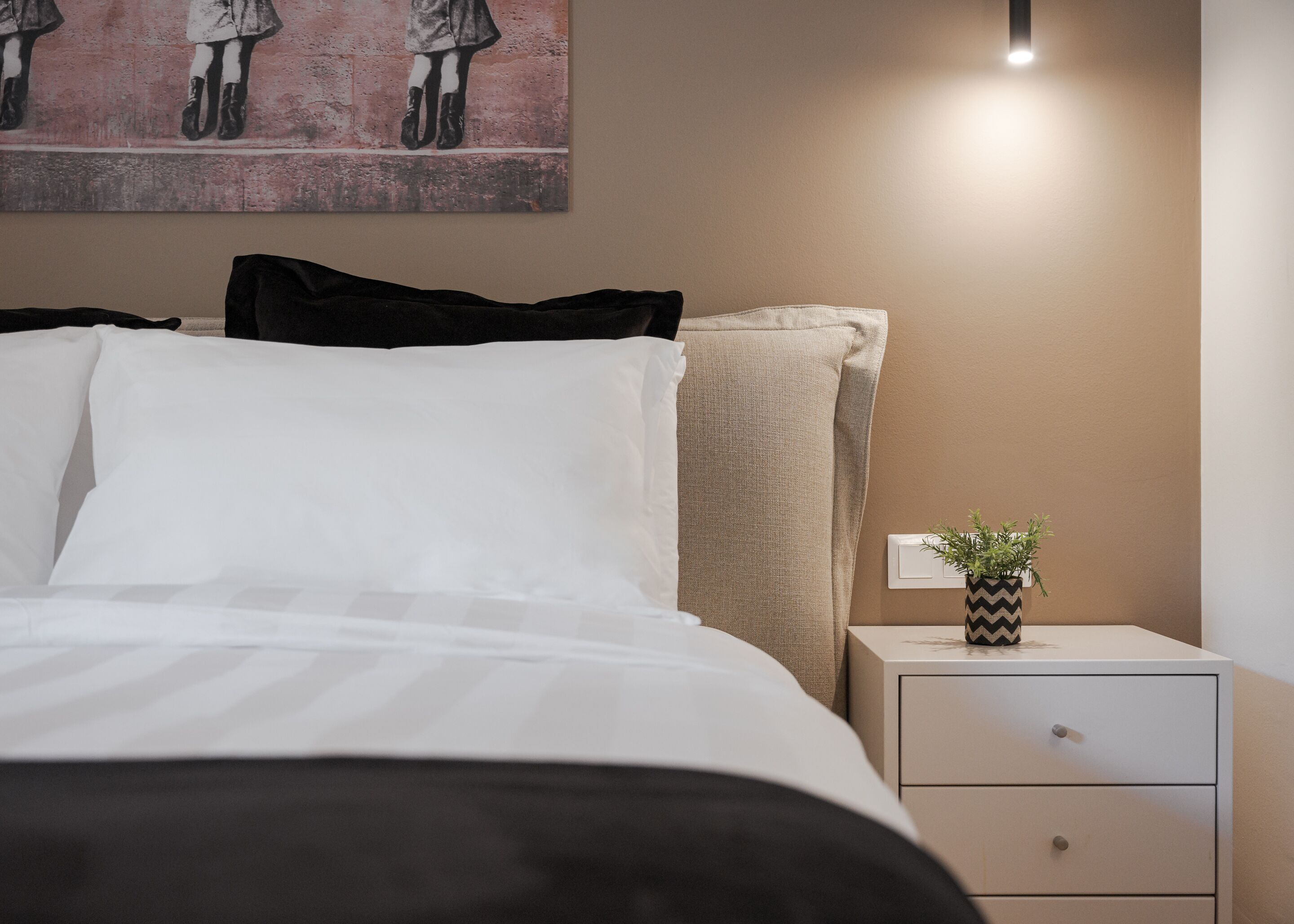 Apartamento superior | 1 quarto, roupas de cama de algodão egípcio, roupas de cama premium