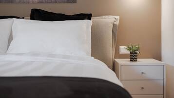 Apartamento superior | 1 quarto, roupas de cama de algodão egípcio, roupas de cama premium