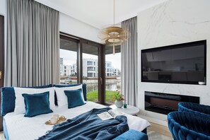 Lägenhet Deluxe | Vardagsrum | Smart-tv