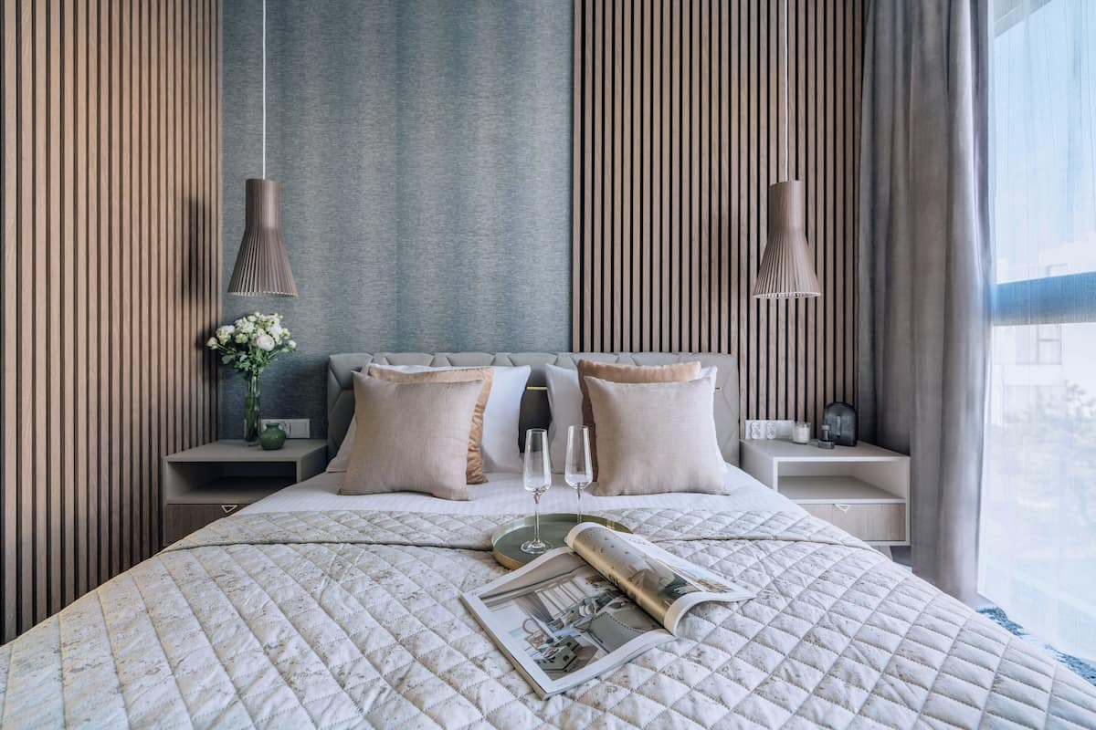 2 habitaciones, decoración personalizada y muebles diferentes