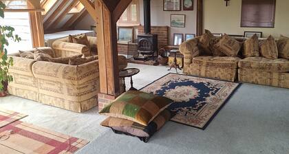 Farm in Quiet Hamlet with horse and sheep