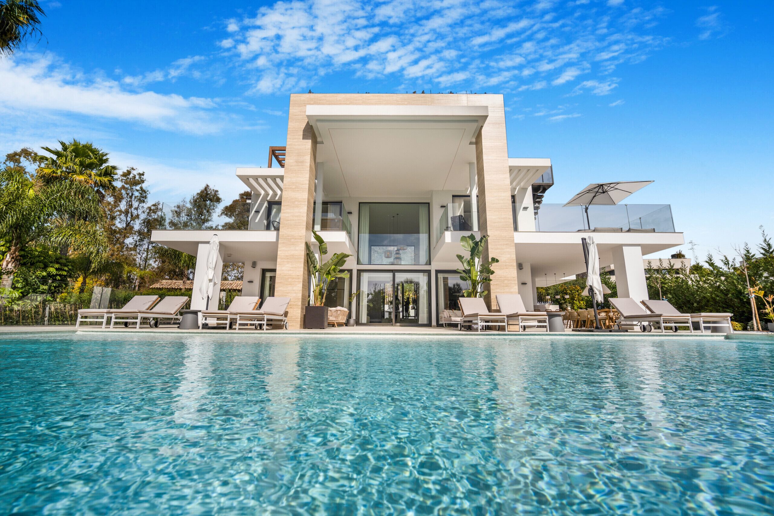 A heated pool