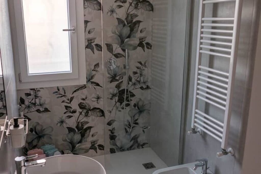 Dusche, Haartrockner, Bidet, Handtücher