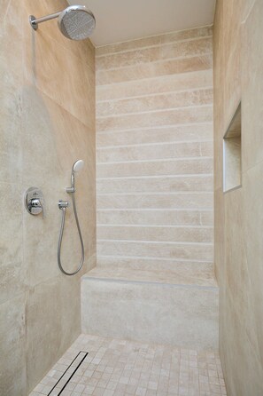 Apartment (2 Bedrooms) | Bathroom | Shower, towels - Hedera Estate, Hedera A43 (Dubrovnik)