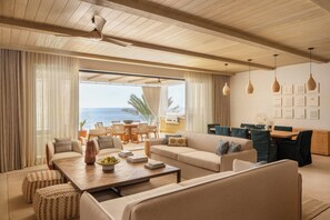 Room, 5 Bedrooms, Oceanfront (Residence) | Living area
