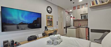 1 sovrum, strykjärn/strykbräda, wi-fi och sängkläder