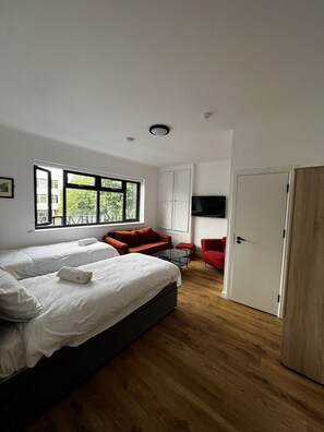 Habitació doble o amb dos llits individuals Elite, amb bany privat | 1 dormitori, decoració individual i wifi gratuïta