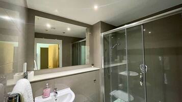 Shower, hair dryer
