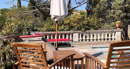 Logement Indépendant, Terrasse Privée et Piscine