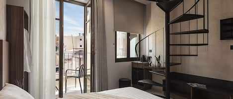 Signature suite, 1 queensize bed, hot tub, uitzicht op stad | 1 slaapkamer, hypoallergeen beddengoed, een kluis op de kamer