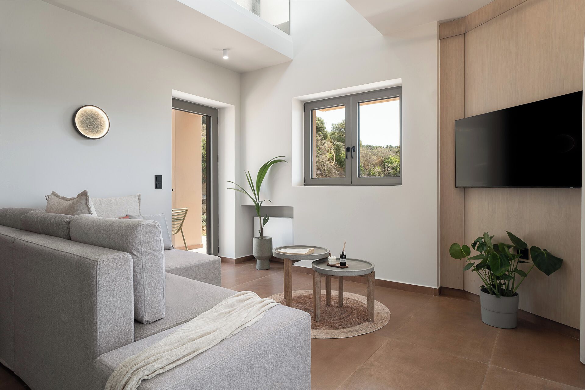 Villa | Living area | 32-inch Smart TV with cable channels