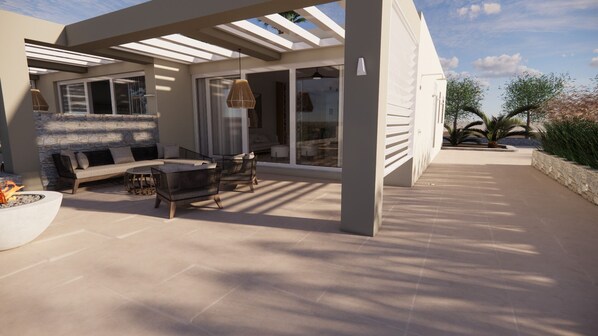 Deluxe-Suite, 1 Schlafzimmer, Nichtraucher, Veranda | Terrasse/Patio