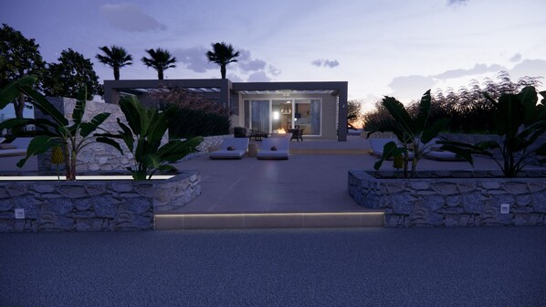 Voorkant van accommodatie