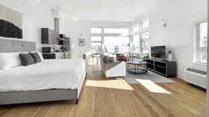 1 bedroom, desk, iron/ironing board, Internet - Landing | Amazing Studio, Rooftop Lounge (Denver)