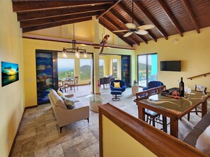 Smart TV, books - Midnight Sun - 2 bd/1 bth Villa Suite - Spectacular Island & Water Views -Solar (Cruz Bay)