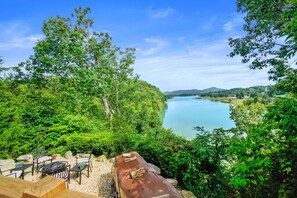 Terrace/patio - Luxury Douglas Lake Chalet - Great Location! (Dandridge)