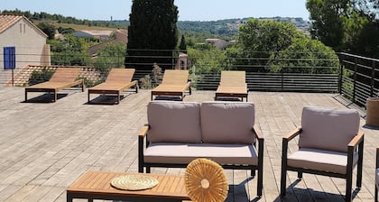 Leucate, exceptional sea view villa! Charming villa 10 people with swimming pool