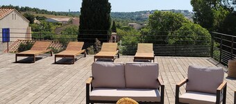 Leucate, exceptional sea view villa! Charming villa 10 people with swimming pool