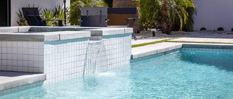 A heated pool