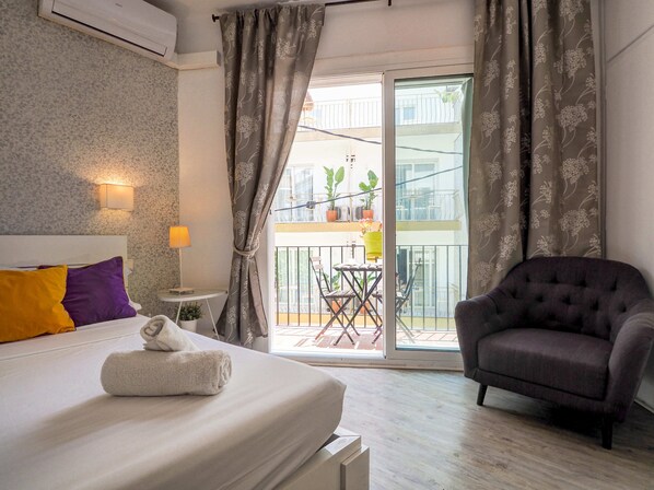 1 soverom, strykejern/-brett, wi-fi (inkludert) og sengetøy