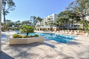 Pool - Nicely Decorated One Bedroom Ocean View Windsor Place Condominium! (Hilton Head)