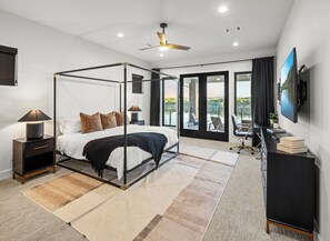 5 habitaciones, tabla de planchar con plancha y cuna de viaje