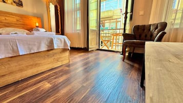 Standard Family Room with Balcony | Premium bedding, minibar, desk, laptop workspace